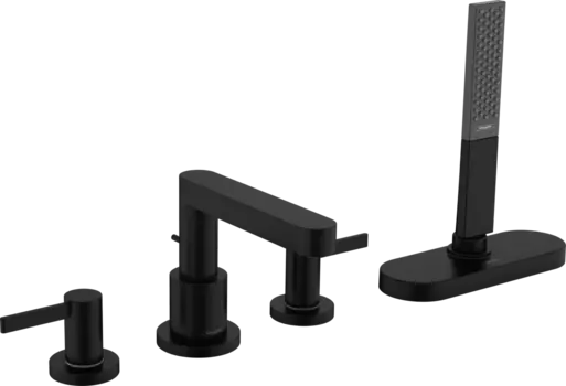 Смеситель Hansgrohe Finoris для ванны с душем 76444670 черный