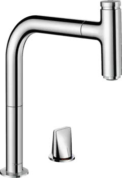 Смеситель Hansgrohe Metris для кухонной мойки 73804000 хром
