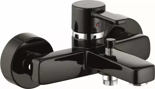 Смеситель для ванны с душем Kludi Zenta 386708675 черный/хром