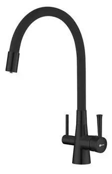 Смеситель Lemark Comfort для кухонной мойки LM3075BL черный
