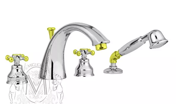 Смеситель Migliore Lady ML.LAD-981.CRDO для ванны/душа - хром/золото