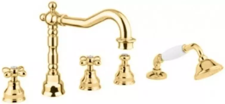 Смеситель Migliore Princeton Plus ML.PRP-8080.DO для ванны/душа - золото