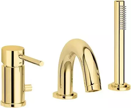 Смеситель на борт ванны Paffoni Light LIG047HG золото