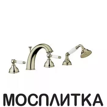 Смеситель на борт ванны Webert Dorian DO730101065 на 4 отверстия, бронза