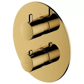 Смеситель Omnires термостатический для ванны скрытого монтажа (золото), Y1236ROGL