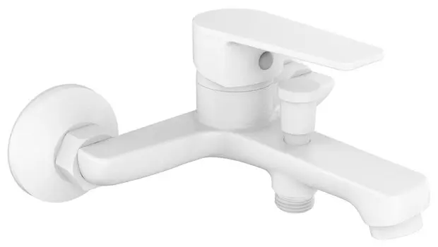 Смеситель Orange Loop M26-100W для ванны с душем, белый