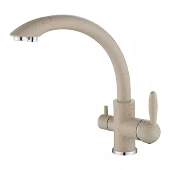 Смеситель Paulmark Essen Es213001-328 для кухонной мойки, бежевый