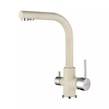 Смеситель Paulmark Essen Es213011-328 для кухонной мойки, бежевый