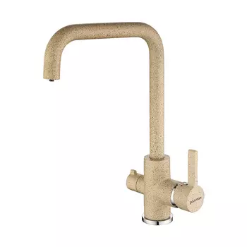 Смеситель Paulmark Logas Lo213021-302 для кухонной мойки, песочный