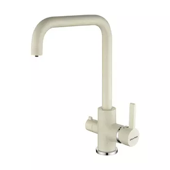 Смеситель Paulmark Logas Lo213021-331 для кухонной мойки, белый