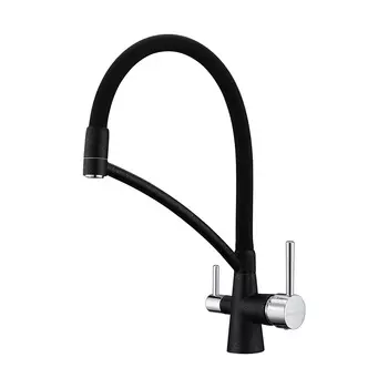 Смеситель Paulmark Siegen Si213111-308 для кухонной мойки, черный