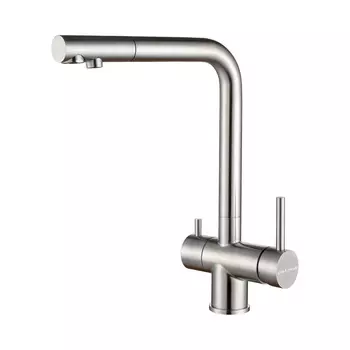 Смеситель Paulmark Skalen Sk213020-SS для кухонной мойки, нержавеющая сталь