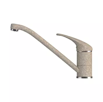 Смеситель Polygran Низкий 072078 для кухонной мойки, песочный