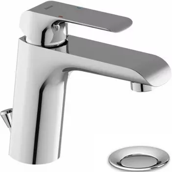 Смеситель Ravak Flat FL для умывальника с донным клапаном X070117, хром