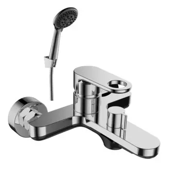 Смеситель Rossinka RS33-31 для ванны с монолитным коротким изливом