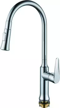 Смеситель Rush Denis DN0335-23 для кухонной мойки, хром