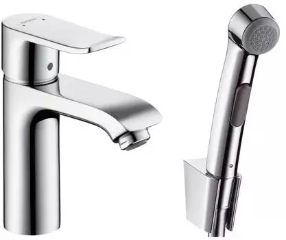 Смеситель с гигиеническим душем Hansgrohe Metris 31285000