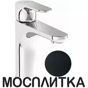 Смеситель Vitra Root Round для раковины, матовый черный