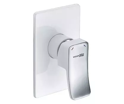 Смеситель Wasserkraft Aller 1060White для душа 10651WHITE