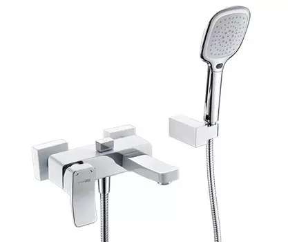 Смеситель Wasserkraft Aller 1060White для ванны с коротким изливом 1061WHITE
