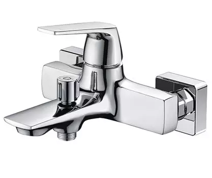Смеситель Wasserkraft Neime 1901 для ванны и душа с коротким изливом, хром