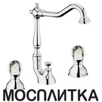 Смеситель Webert Karenina KA750202015 для раковины, на 3 отверстия, хром