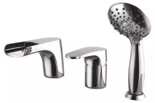 Смеситель встраиваемый Lemark Shift LM4345C на борт ванны