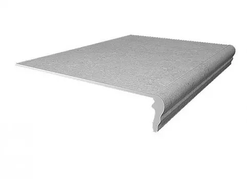 Ступень фронтальная Аллея серый светлый 30х30