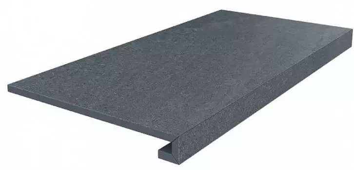 Ступень клееная Про Матрикс антрацит обрезной 33х60