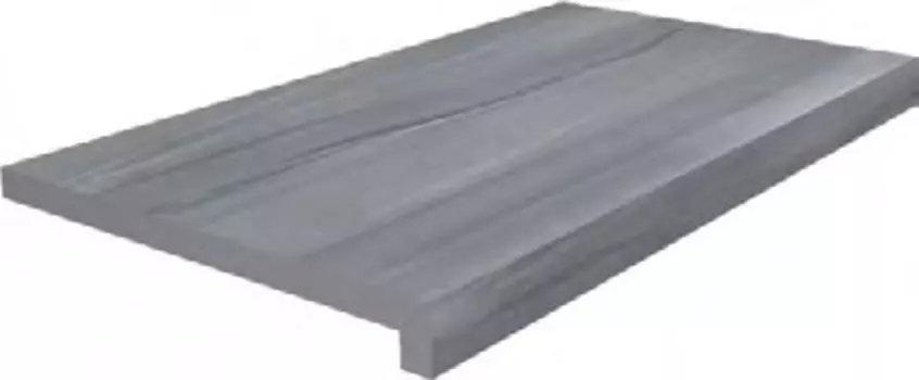 Ступень клеёная тип L Роверелла серый 34х60