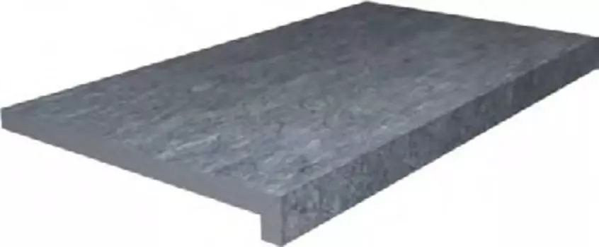 Ступень клеёная тип L Роверелла серый тёмный 34х60