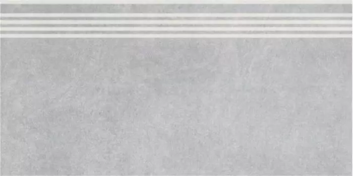 Ступень Королевская дорога серый светлый 30х60