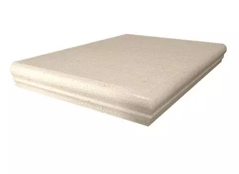 Ступень угловая Аллея светлый 30х30