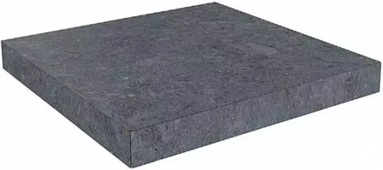 Ступень угловая клееная левая Роверелла серый 33х33