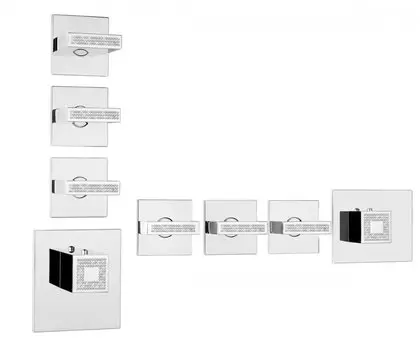 Термостат для душа Bossini Rectangular Z033205.030 хром