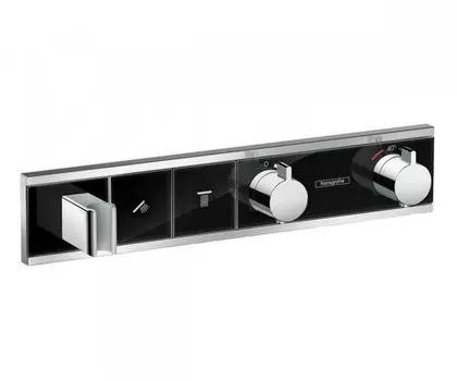 Термостат для душа Hansgrohe RainSelect 15355600 2 потребителя черный/хром