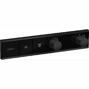 Термостат для душа Hansgrohe RainSelect 15380670 2 потребителя черный матовый