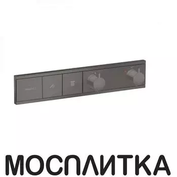 Термостат Hansgrohe RainSelect 15380340 для душа, шлифованный черный хром