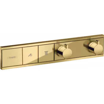 Термостат Hansgrohe RainSelect 15380990 для душа, полированное золото