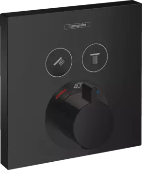 Термостат Hansgrohe ShowerSelect 15763670 для душа, матовый черный