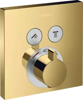 Термостат Hansgrohe ShowerSelect 15763990 для душа, полированное золото