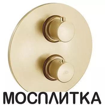 Термостатический смеситель для душа Paffoni Light LIQ019HGSP золото медовое брашированное, на 3 потребителя