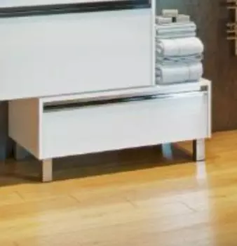 Тумба Aquaton Капри 1A231103KP010 80 см напольная, цвет белый глянцевый