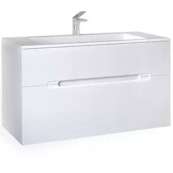 Тумба под раковину Jorno Modul Mоl.01.97/P/W, 100 см, белая