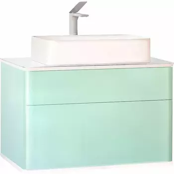 Тумба под раковину Jorno Pastel Pas.01.82/P/BL, 80 см, бирюзовый бриз