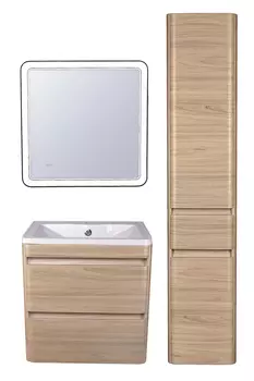 Тумба под раковину Style Line Атлантика 60 Люкс ясень перламутр