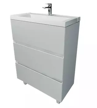 Тумба с раковиной 1Marka Bumble 60 см У90671 белый