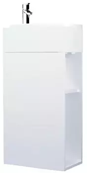 Тумба с раковиной 1Marka Laura 39 см У85924 белый