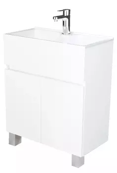 Тумба с раковиной 1Marka Mira 60 см У83301 белый