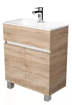 Тумба с раковиной 1Marka Mira 60 см У83303 дуб сонома